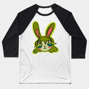 Green Bun Girl Baseball T-Shirt